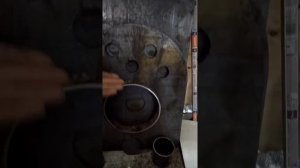 Буржуйка, печь из 530 трубы