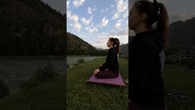 Медитация в Горном Алтае на берегу реки Катунь. смотреть онлайн