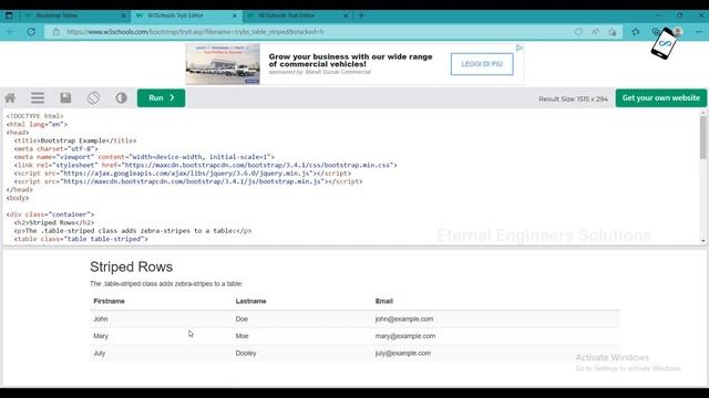 Tables in Bootstrap | Bootstrap for Beginners in Tamil | EES #2 #bootstrap