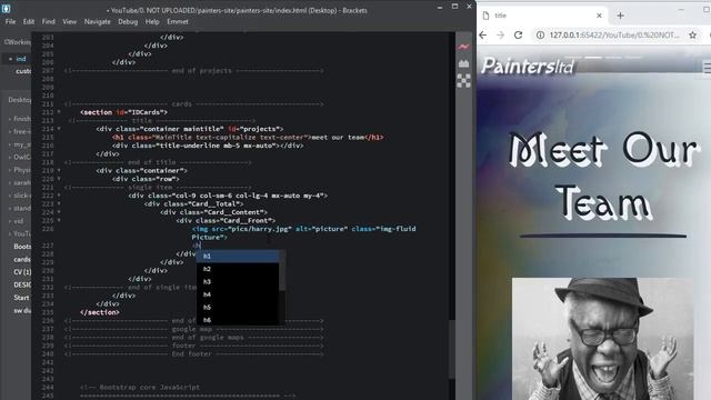 bootstrap 4 painters team 3d team cards html смотреть онлайн