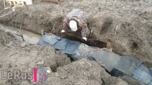 Дренажная труба из покрышек / Бесплатное решение