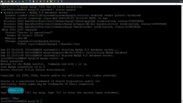 Установка ZABBIX 5.0 LTS [ MySQL 8.0.21 & NGINX 1.14.1 ] в Oracle Linux 8.2 смотреть онлайн