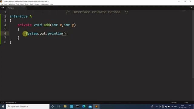 Interface JDK 1.9 in Java | private method in interface(Java) смотреть онлайн