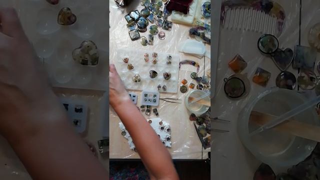 Серьги из эпоксидной смолы. смотреть онлайн