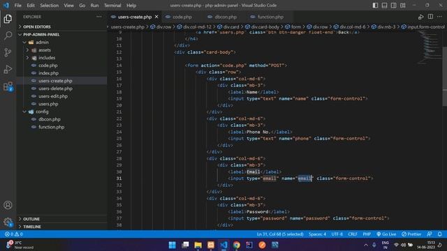 Part 4: PHP Admin Panel - Insert data into database in php mysqli with form validation in php смотреть онлайн