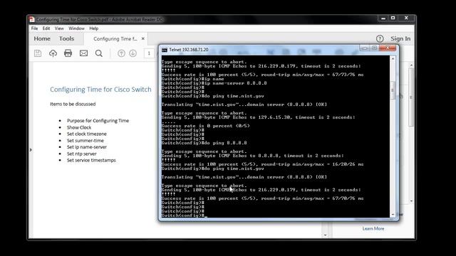 Configure Cisco Switch For NTP смотреть онлайн