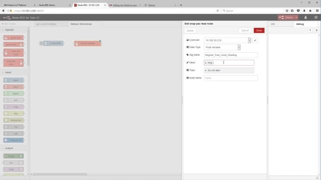 How to Configure a Gateway Device in IBM Watson using Node-RED on groov смотреть онлайн