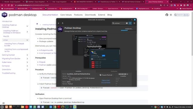 Instalação do PodMan Desktop via flatpak no Linux Mint 22.04 смотреть онлайн