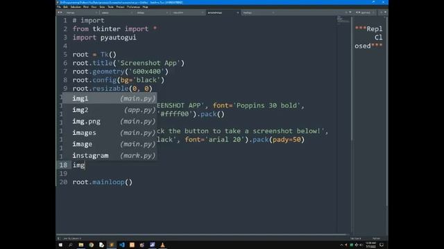 How to create a Screenshot Application using Python | Techසර LK смотреть онлайн