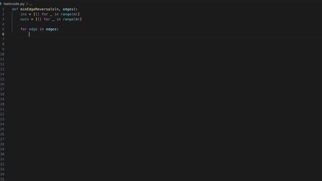 LeetCode 2858 - Minimum Edge Reversals so Every Node is Reachable - BFS - Python смотреть онлайн
