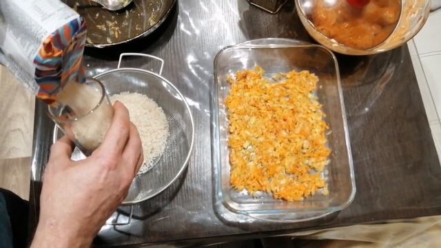 курица с рисом в духовке. смотреть онлайн