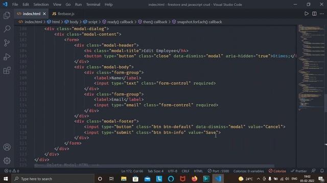 Javascript and Firestore CRUD #3-Fetch data from firestore смотреть онлайн