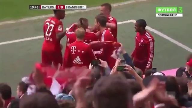 Гол Франка Рибери в ворота Айнтрахта 2016 смотреть онлайн