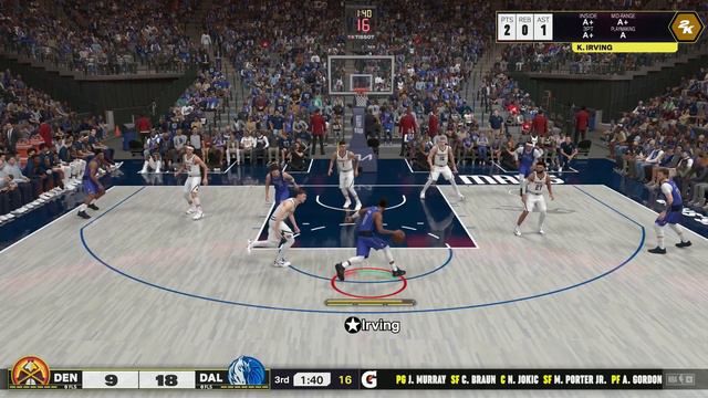 NBA 2K25 - Denver NUGGETS Vs. Dallas MAVERICKS - PS5 [4K Ultra HD] Gameplay