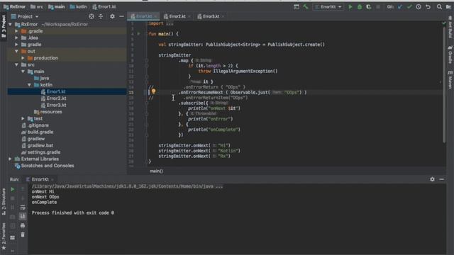 RxJava Error Handling смотреть онлайн