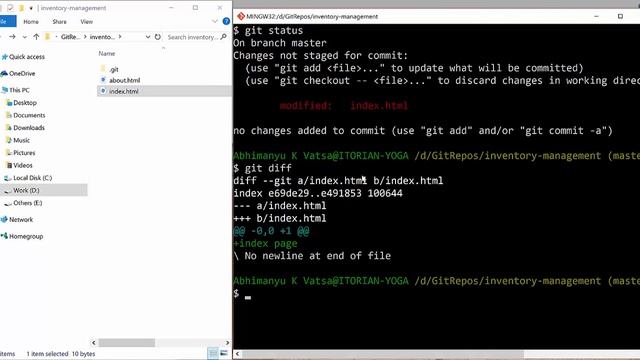 Making changes in file commands practical - Lession 7 in English смотреть онлайн