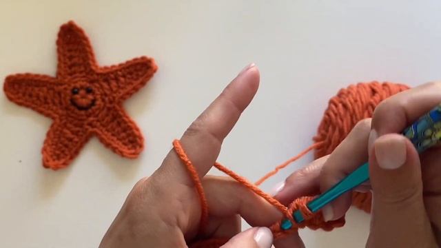 Crochet Starfish Appliqué