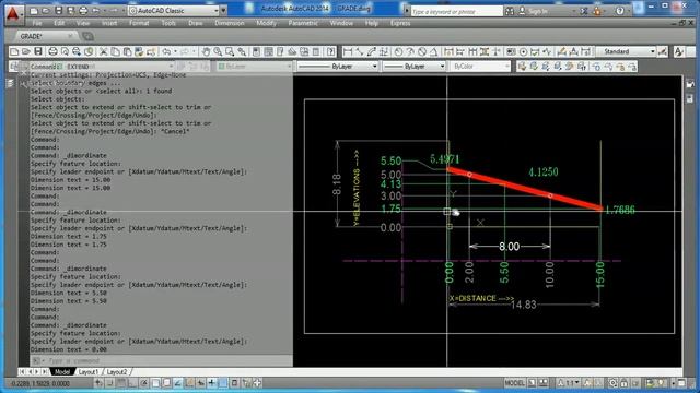 Free AutoCAD Lisp Routines to Calculate Slope & Gradient B/W Points, Linear Interpolation How To Us смотреть онлайн