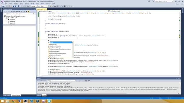 C# OpenGL Tutorial 4 : Moving Objects in 3D смотреть онлайн