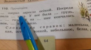 Русский язык 3 класс 2 часть упр. 105 (110) стр. 62 (64).