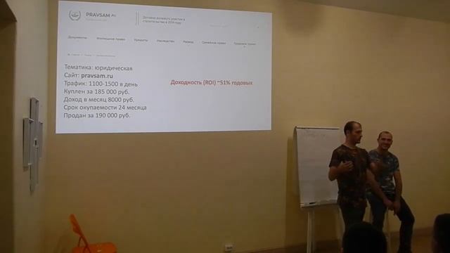 Вечер ленивых инвестиций "Инвестиции в сайты" смотреть онлайн