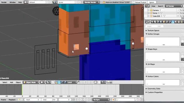 tutorial Minecraft Blender- NEW RIG WITH 1.8 SKIN смотреть онлайн