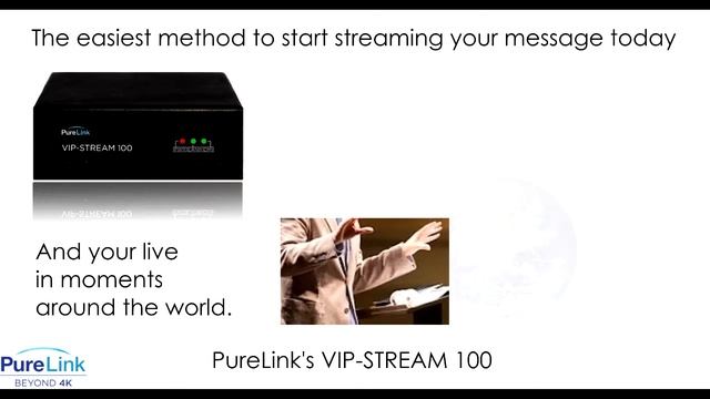 PureLink's VIP-STREAM 100 H.264 Streaming Encoder Overview смотреть онлайн