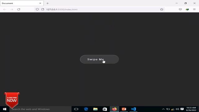 CSS Swipe Button Hover Effects HTML CSS смотреть онлайн
