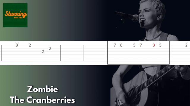The Cranberries - Zombie - Stunning Guitar Tab смотреть онлайн