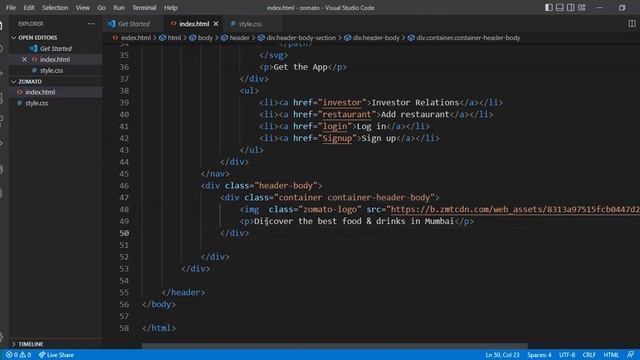 How to clone a zomato website using HTML and CSS смотреть онлайн