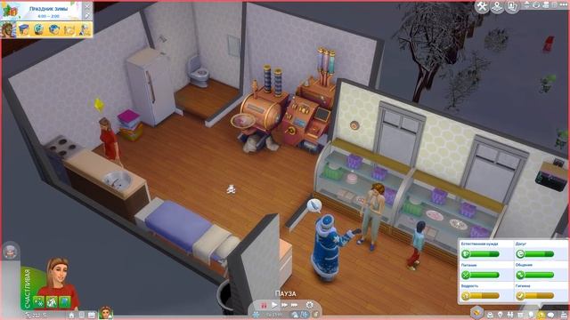 ЗИМНЯЯ ЛЮБОВЬ ДЛЯ ЛИЛИ! - The Sims 4 - МОЯ ПЕКАРНЯ смотреть онлайн