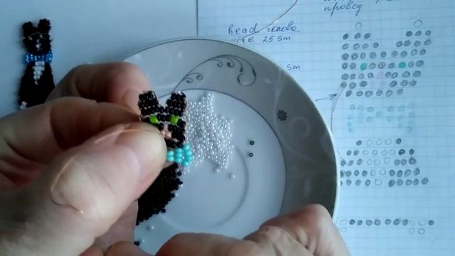 How to make beaded Cat / МК кот Бася из бисера смотреть онлайн