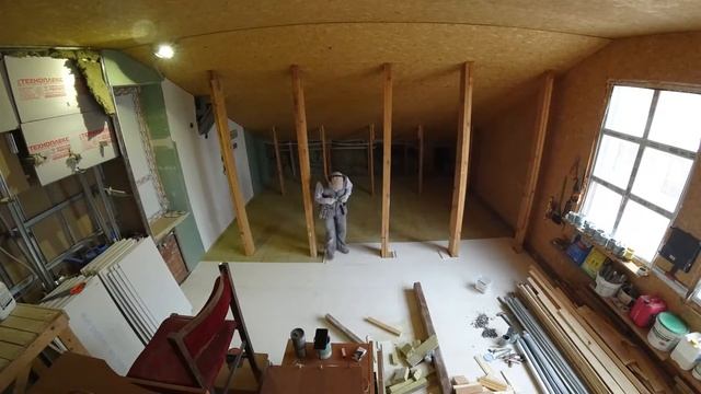 Шумоизоляция деревянного пола между этажами. Укладка ГВЛ на звукоизоляцию (каменная вата) смотреть онлайн
