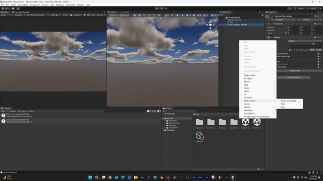 Unity 3D HDRP water surface- How to make an Ocean Environment #sangelsoft смотреть онлайн