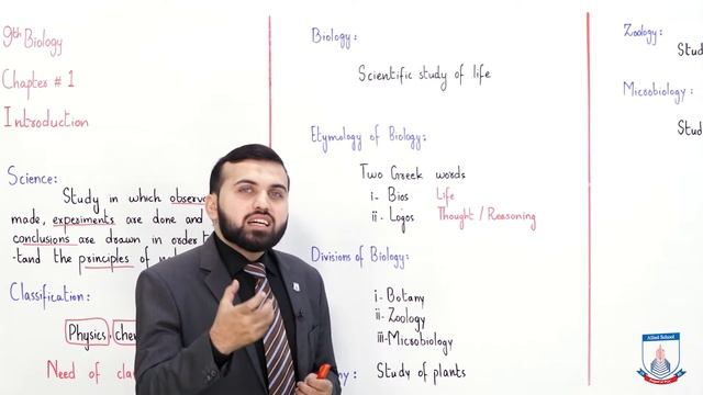 Class 9 - Biology - Chapter 1 - Lecture 1 Introduction - Allied Schools смотреть онлайн