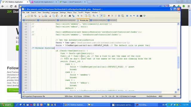 Build an Acl controlled Navigation with Zend Framework 2 смотреть онлайн