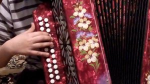 Как научиться играть на гармони песню коробейники 2 урок