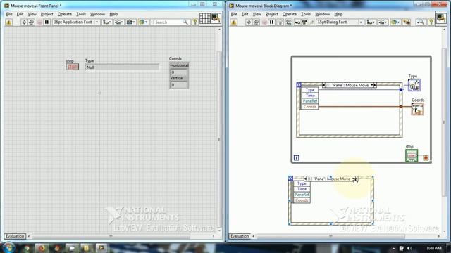 How to program mouse move pane event in Event structure in LabVIEW смотреть онлайн