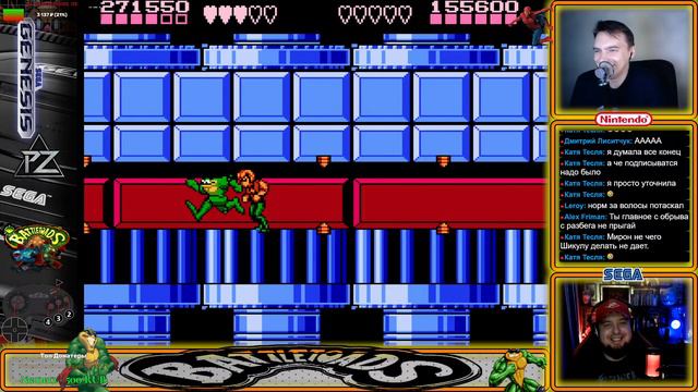 Battletoads & Double Dragon #3. Кооператив с Miron. I. #retro #beatemup   #hardwork