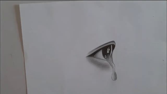 How to draw an eye with teardrop for beginners step by step || EASY WAY TO DRAW WITH GRAPHITE PENCI смотреть онлайн