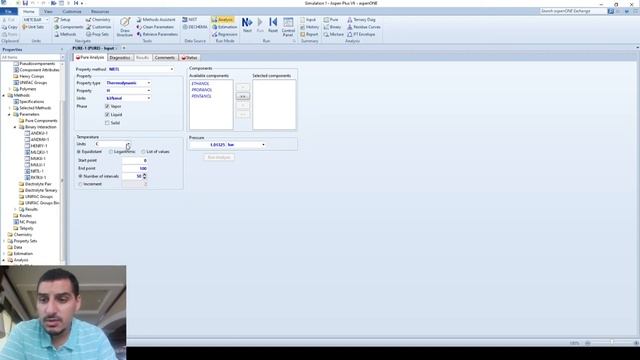 Aspen Plus in Arabic | Part 1 | 06 | Pure component analysis смотреть онлайн