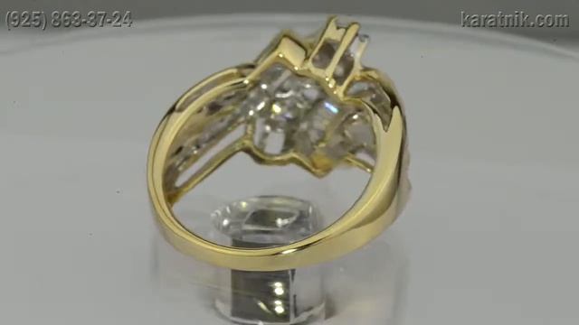 Золотое кольцо с бриллиантами 1.04 карат смотреть онлайн