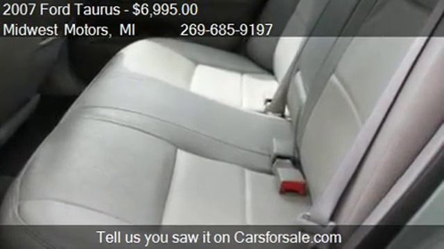 2007 Ford Taurus SEL - for sale in Plainwell, MI 49080 смотреть онлайн