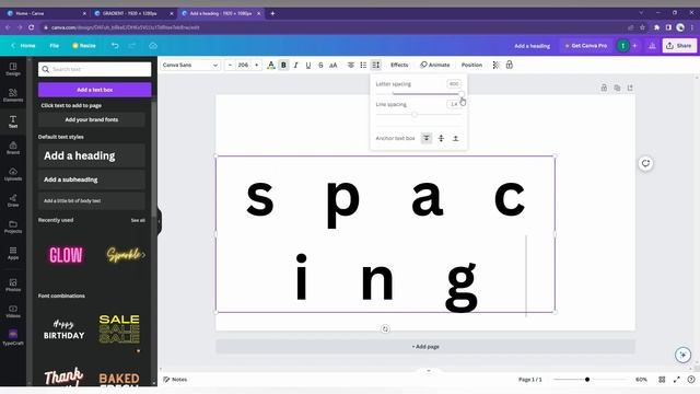 How to add spacing in text canva | letter spacing in canva | spacing in canva смотреть онлайн