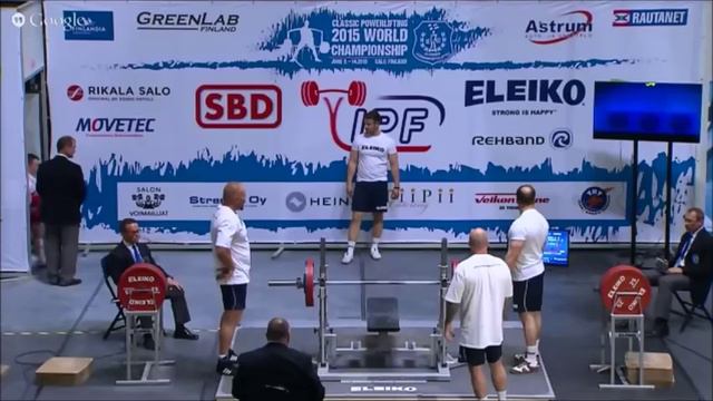 Сергей Федосиенко - сумма 656 кг RAW в категории до 59 кг на ЧМ IPF 2015 смотреть онлайн