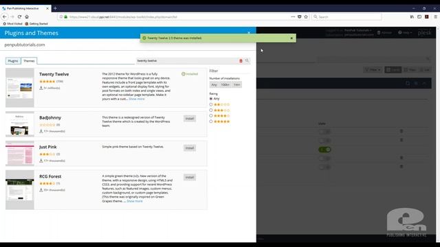 How to install WordPress Themes with the WordPress Toolkit - Plesk смотреть онлайн