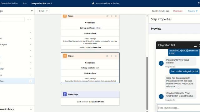Salesforce Einstein Chatbot Flow Test смотреть онлайн