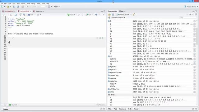 How to Convert TRUE and FALSE into Numbers in R. [HD] смотреть онлайн