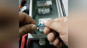 Сборка однофазного щита учёта для дачного участка.