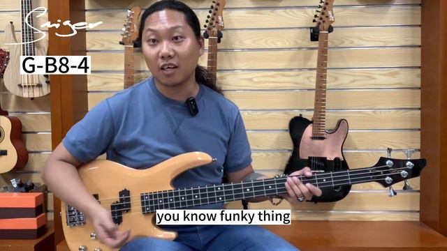 Smiger G-B8-4 electric bass guitar,suit for bass lovers! смотреть онлайн